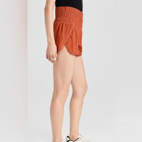 Free People Movement Rust/Burnt Orange Way Home Athletic Shorts- Small - Picture 2 of 13